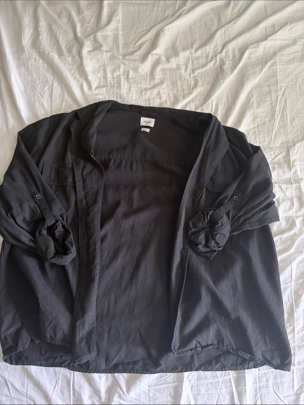 Wilfred Black Open-Front Jean-Style Jacket